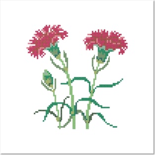 Ohio State Flower Carnation Posters and Art